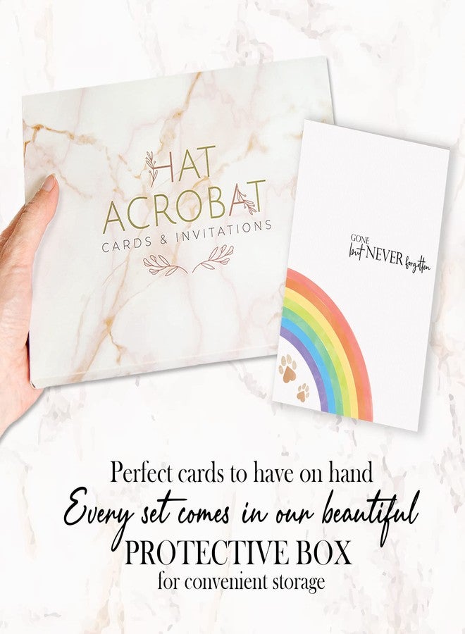 Hat Acrobat Pet Sympathy Card,Set of 24 Cats, Beloved Pets and Dog Sympathy Card with a Short Message and Spare to Send out Your Personal Condolences,Loss of Pet Sympathy Card Set with Envelopes (24) - Image 5